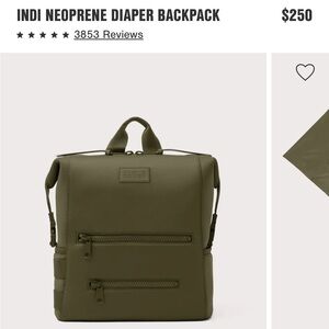 Dagne Dover large Indi Mesh Diaper Backpack - Olive Green